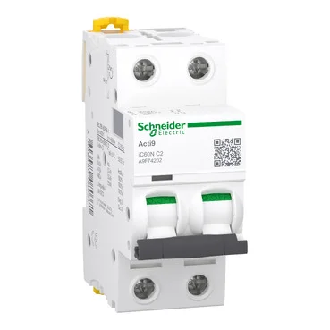 Aptomat MCB Acti9 iC60N 2P 2A đường cong C